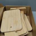 Bamboo Cutting Board Set for Kitchen,Small Cutting Boards with Holder,Serving Boards for Sandwich Cheese Meal Breakfast (HTB- 6 piece)