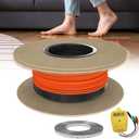 Electric Floor Heating Cable Underfloor Heating System Indoor Heated Floor Wire 120V, 5 sq.ft.