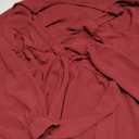 RWJ Plus Size Wedding Guest Dress for Women Deep V Neck Long Sleeve High Waist Slit Formal Cocktail Party Fall Maxi Dresses (XX-Large Plus, Wine Red)