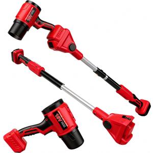 2 in 1 Cordless Leaf Blower for Milwaukee 18V Battery, 740-CFM 190-MPH Handheld Electric Dust Blower, 77 Inch Adjustable Pole, Battery Powered Blower for Lawn, Gutters, Eaves (Battery Not Included)