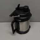 64 oz Insulated Water Bottle for Men: Meoky Triple Wall Vacuum Stainless Steel Half Gallon Water Jug - Top and Side Handles, 2-in-1 Straw and Spout Lid, Cold for 36 Hrs, Leak Proof for Sports (Silver)