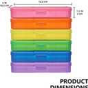 novelinks Transparent 4" x 6" Photo Storage Boxes - Photo Organizer Cases Photo Keeper Picture Storage Containers Box for Photos - 24 PACK (Multi-colored)