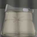 MooMee Bedding Sheet Set 100% Washed Cotton Linen Like Textured Breathable Durable Soft Comfy (Solid Cream White, King)