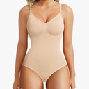 BRABIC Womens' Seamless Sleeveless V-Neck Bodysuit Shapewear Tummy Control Size XL/XXL