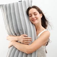 ZonLi Cooling Body Pillows for Adults, Quilted Long Pillow for Bed (Blue)