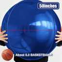 50 Inch Giant Navy Blue Round Foil Balloons, 3Pcs Metallic Blue 4D Ball Balloons for Birthday New Year Eve Wedding Engagement Graduation Anniversary Party Decorations 2026