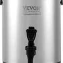 VEVOR Insulated Drink Dispenser, 1.5 Gal 6L, Stainless Steel, Thermal Beverage Server with Spigot, Suitable for Hot/Cold Drinks, Ideal for Tea, Coffee, Water in Cafes & Restaurants