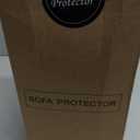 HOMERILLA Reversible 3 Cushion Couch Cover for Dogs Water Resistant Washable Pets Furniture Protector Sofa Cover with Elastic Straps (68" Sofa, Chocolate/Beige)