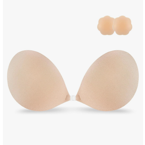 Niidor Adhesive Strapless Bra for Women Sticky Invisible Push up Silicone Bra for Backless Dress 2025 Upgraded Clasp Bras
