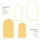 Toolterritary Metal Arch Backdrop Stand and Cover Set, 7.2FT, 6FT Party Backdrop, Easy to Assemble, Backdrop Stand for Parties, Birthday, Baby Shower