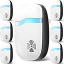 (2025 Upgraded) Ultrasonic Insect & Pest Indoor Repeller, Plug-in Control Device Electronic Repellent for Rodent, Mice, Rats, Roaches, Bugs, Ants, Spiders, Mosquitoes, Silent for Home (6 Pack)