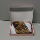 REECHO Hair Toppers for Women Real Human Hair, Seamless Human Hair Toppers with Bangs, 360 3D Cover Clip in Bangs Hair Extensions for Daily Wear, Medium Brown with Highlights