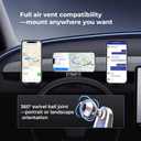 Magnetic Phone Mount for Tesla Model Y Juniper 2025 2026 Model 3 Highland 2024-2026 Accessories, 360 Rotation for MagSafe Phone Holder for iPhone Samsung