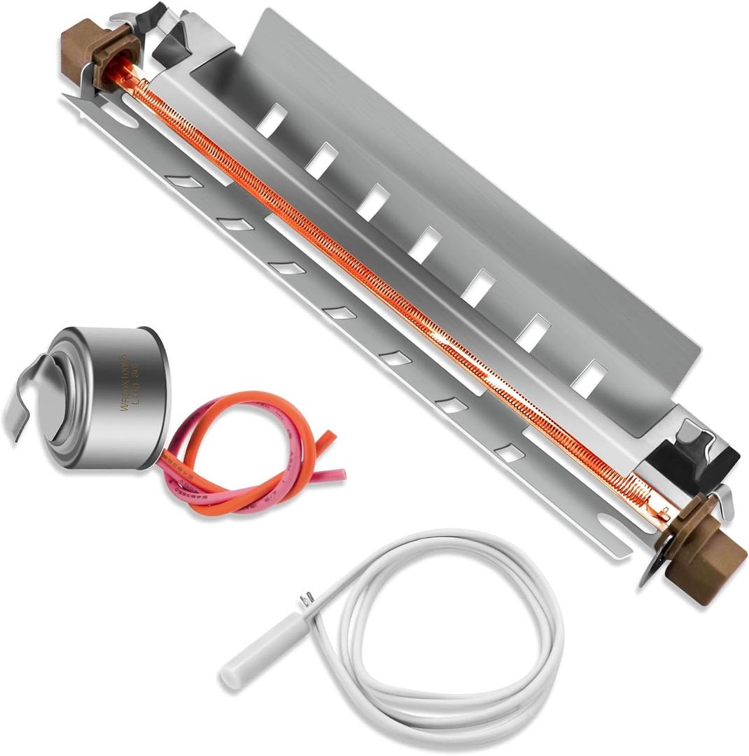 Refrigerator Defrost Heater & Temperature Sensor Kit Fit for GE Hot-point Models HSS25GFPDWW HSM25GFRFSA GSH25JFREWW GSH25SGPCSS HSS25GFPEWW GSH25JFTAWW GSS25SGMBBS GSS25JFMCCC GSL25JFRFBS HSS25GFTECC