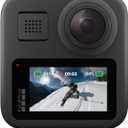 GoPro MAX  Waterproof 360 + Traditional Action Camera with Touch Screen Spherical 5.6K30 HD Video 16.6MP 360 Photos 1080p Live Streaming Stabilization