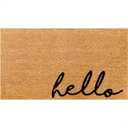 THEODORE MAGNUS Door Mat - Welcome Mat for Front Door with Non-Slip Backing - Durable Coir Doormat - Perfect for Outside Entrance and Entryway Matt - Outdoor/Indoor - Meet and Greet - 17" x 30" (Say Hello)