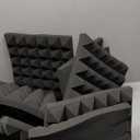 10 Pack Egg Crate Panels Acoustic Foam Sound Proof Wall Tile, Acoustic Foam Panels,High Density Acoustic Panels for Wall Ceiling Wall, Fire Proof Studio Foam Wedge Tiles(11.8X11.8X0.78") (Black)