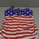 Century Star Maternity Swimsuits One Piece for Women Swimsuit Womens Ribbed Bathing Suit Button Down Cross Back Swimwear (Medium, American Flag)