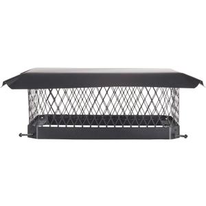 Shelter 13" x 18" Single Flue Bolt-On Chimney Cap, Fully Assembled, Galvanized Steel