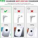 15V Charger for Black and Decker Dustbuster Handheld Vacuum Replacement Charger Power Cord.