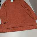 WIHOLL Womens Tunic Tops Turtleneck Long Sleeve Shirts Oversized Fall Sweaters Side Split High Low Hemline (Small, Caramel Orange)