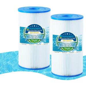 Savener® C-6430 Hot Tub Spa Filter Cartridge, Compatible with Watkins 31489, PWK30, FC-3915, P/N0969601, 71825, 73178, 73250, CX880XRE, C4000, C4020, C4025, C4030, C880E, 30 Sq. Ft, 2 Pack