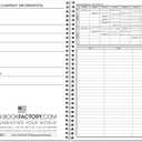 BookFactory Employee Work Schedule Planner/Business Employee Schedule Tracking Notebook/Journal/Log Book - 120 Pages, 6'' x 9'' (BX) (Made in USA)