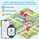 4G Kids Smart Watch Phone GPS, Smartwatch for Boys Girls Ages 4-12 Years with Video Call Chat Class Mode SOS Camera Alarm Games Parental App Touch Watch Gifts for Children (Includes SIM Card) Grey