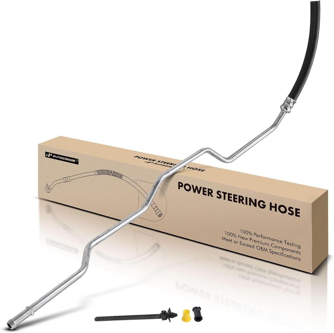 A-Premium Power Steering Return Line Hose Assembly Compatible with Chevrolet Traverse 2009-2013 & GMC Acadia 2007-2013, Acadia 2017 & Buick Enclave & Saturn Outlook, 3.6L, Pipe To Cooler