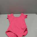 Women's Team Basic Short Sleeve Leotard for ballet Adult Gymnastics Bodysuit dance clothing (Hot Pink, Small)