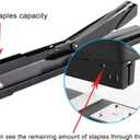 Long Reach Stapler Office Staplers Desktop Stapler, 50 Sheets Capacity Long Arm Staplers with 1600pcs 23/8 Staples (Black, 50 Sheets Capacity)