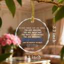 in Case Nobody Told You Today: You are Amazing, Important & Make a Difference - Appreciation Sign | Office Gift, Employee Gift, Appreciation Gifts,Thank You Gifts,Crystal Christmas Ornament