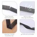 Lash Tape Eyelash Extensions Silicone Tape for Lift/Make up Latex Free Tape for Sensitive Skin Breathable Micro Eyelash Extension Supplies5Rolls Black, 0.5 in x 4yd