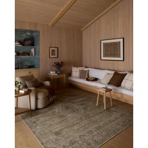 Loloi Amber Lewis Cambria Collection CBR-03 Sand/Olive 2'-3" x 3'-9" Accent Rug Jute, Neutral, Vintage Style, Antique Tone, Living, Bedroom, Dining, Carpet