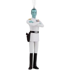 2 Hallmark Star Wars: Ahsoka Grand Admiral Thrawn Christmas Ornament