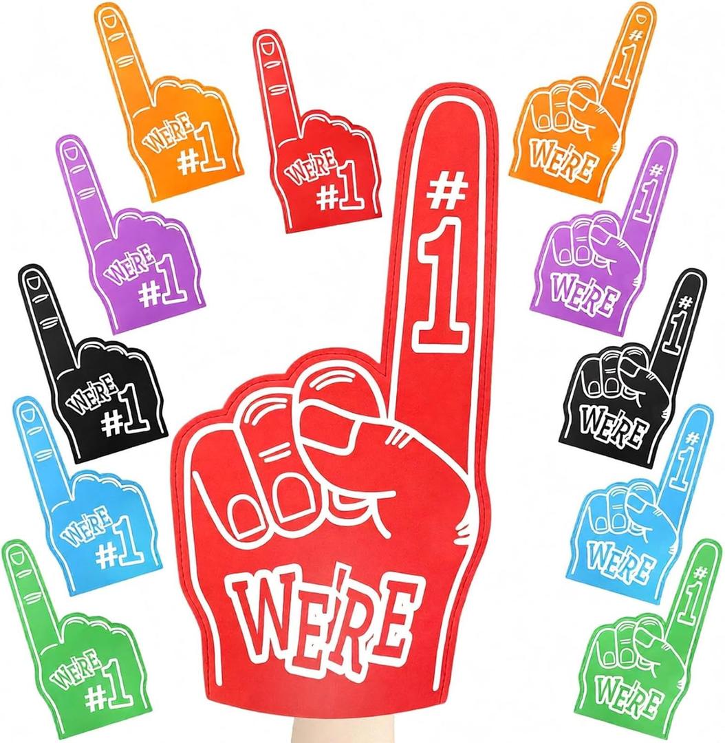 Wettarn Giant Foam Finger Bulk 18inch We're #1 Foam Hand