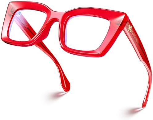 VISOONE Cat Eye Blue Light Blocking Glasses TR90 Anti-glare Women Calida