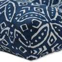 Pillow Perfect Outdoor/Indoor Merida Indigo Blue Tufted Loveseat Cushion, 39" x 21"