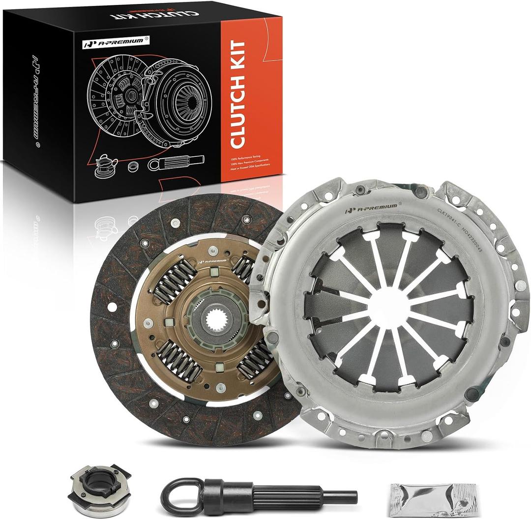 A-Premium Transmission Clutch Kit Set Compatible with Fiat 500 2012 2013 2014 2015 2016 2017 1.4L, Naturally Aspirated SOHC