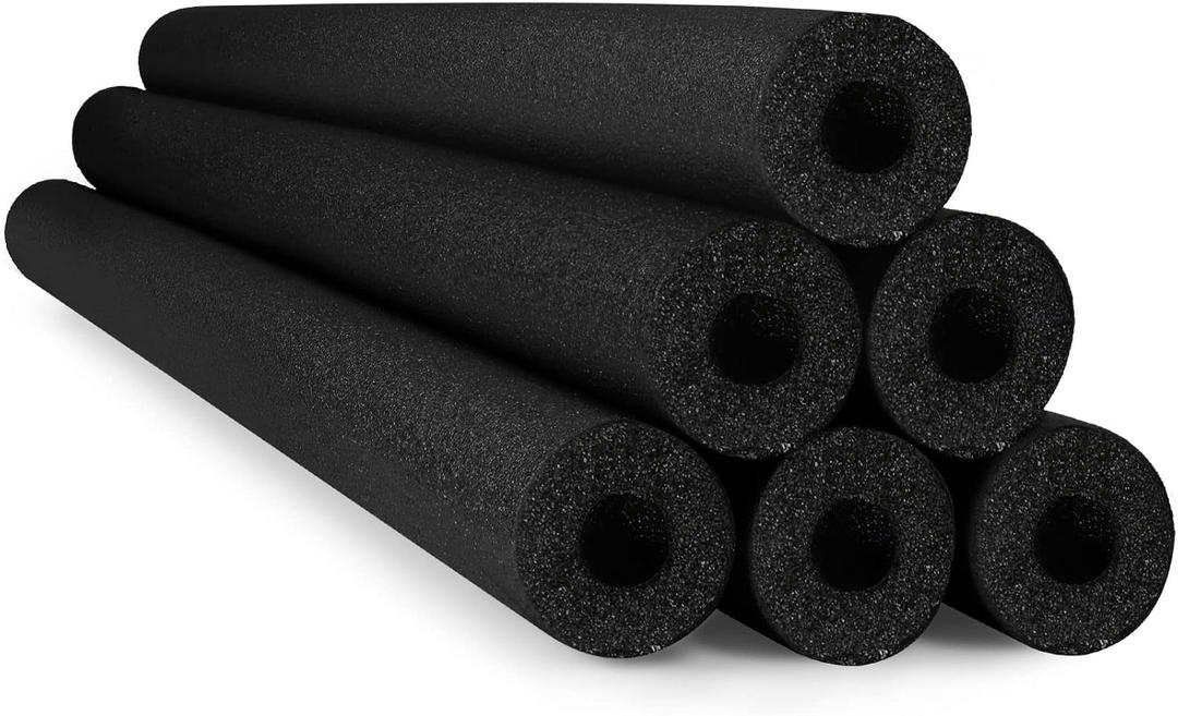 Hanaive 6 Pack Pool Noodles Swimming Floating Foam Tube 52 Inch Hollow Swim Noodles Bulk Floats Heavy Duty for Swimming Decoration Craft Projects Multi-Purpose