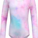MISCO Gymnastics Leotards for Girls, Dancing Athletic Leotards for 2-13 Years, 11-12Y(160CM) (Phantoms)