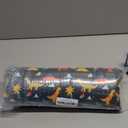 Toddler Booster Seat for kitchen chair Dining Table, Washable Thick Strong Support Portable Booster Chair for Toddlers Eating, Easy Cleaning Booster Seat Cushion Detachable with Adjustable Straps (Black)