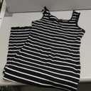 PRETTYGARDEN Beach Vacation Clothes for Women Summer 2025 Sleeveless Striped Ribbed Knit Bodycon Sundress Tank Dress (Large, Black)