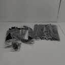 Laiensia Double Rods Garment Rack with Wheels, Clothing Rack for Hanging Clothes,4 Hooks, Multi-functional Bedroom Clothes Rack, Black