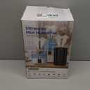 6L Humidifiers for Bedroom Large Room Home,Cool and Warm Humidifier for Baby and Plants Mist Top Fill Desk Humidifiers Essential Oil Diffuser, Quiet with Adjustable Mist,360Nozzle-Grey