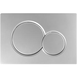 Dual-Flush Actuator Plate for Concealed Cisterns Matte Chrome Compatible With 115.770.JQ.5 Sigma01 Wall Mount Toilets Series