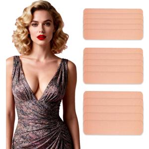 2 x Boob Tape for BIg Breast Lift, 15 Pcs Sticky Boob Tape for Push-up Large Breast Support Lift, Wowen Body Tape for A-G Cup Beige