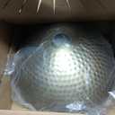 ELYONA 2 Pack Hammered Pendant Lights 12 Vintage Metal & Wood Dome Hanging Lamp Antique Gold Industrial Kitchen Pendant Light Fixtures for Island, Farmhouse, Dining Room, Sink, Hallway, Brushed Brass