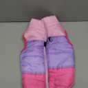 Idepet Dog Winter Coat with Leash Pet Cat Anchor Color Patchwork Padded Puppy Vest Jacket Teddy Chihuahua Costumes Pug Cloth L (Pack of 1), Rose Red)