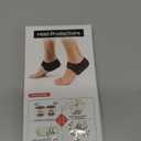 Plantar Fasciitis Heel Cups for Heel Pain Updated Version Protectors Sleeves Pads, Support for Spur, Women and Men (Black, M 5-8 / W 6-9.5)